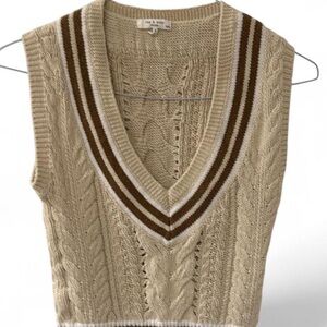 Rag& Bone Stripped V-Neck Sweater Size XS